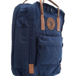 Kanken No 2 Laptop 15 Navy Fjallraven Canvas Backpack
